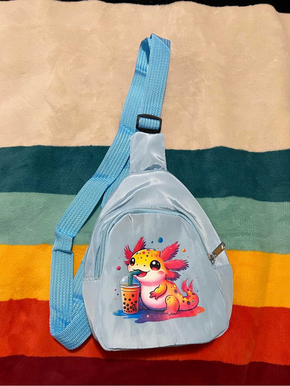 Kids Boba Axolotl Sling Bag 🧋NWOT ✨